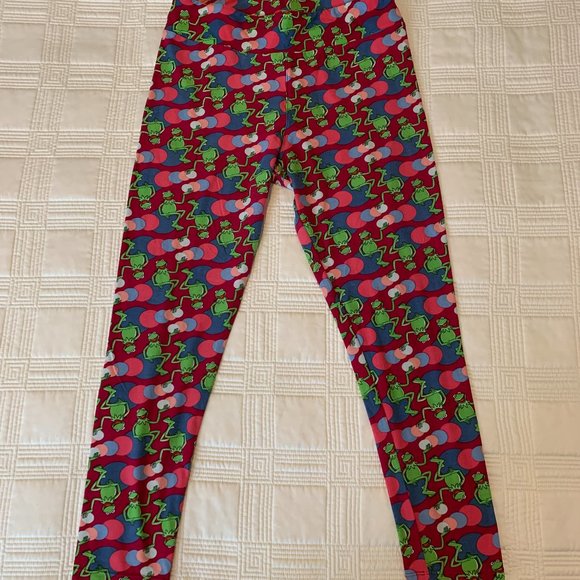 Nearly New LuLaRoe The Disney Collection Kermit the Frog Leggings - Picture 4 of 5